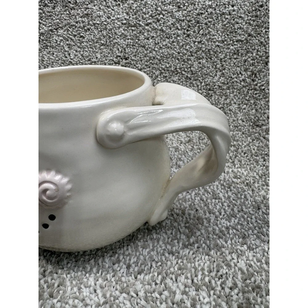 Pier 1 Imports‎ Snowman Mug Hand Painted Dolomite Christmas Winter Coffee Cup